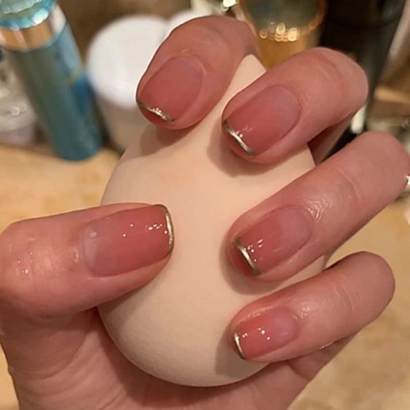 Fake press on short square nail set - 24pcs - Picture 1 of 7